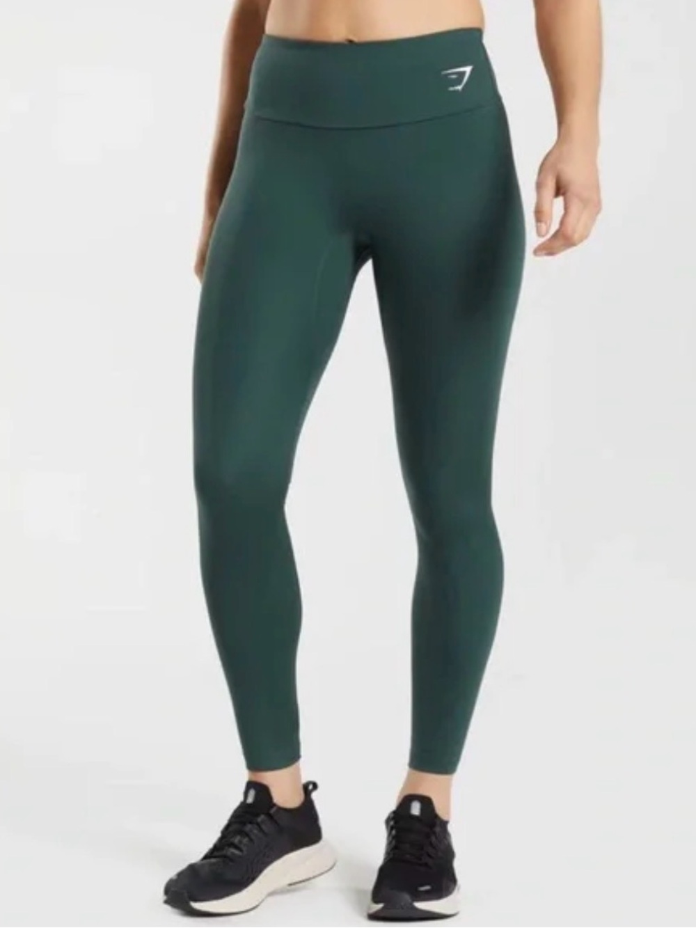 Gymshark High-Waist Training Leggings - Dark Green